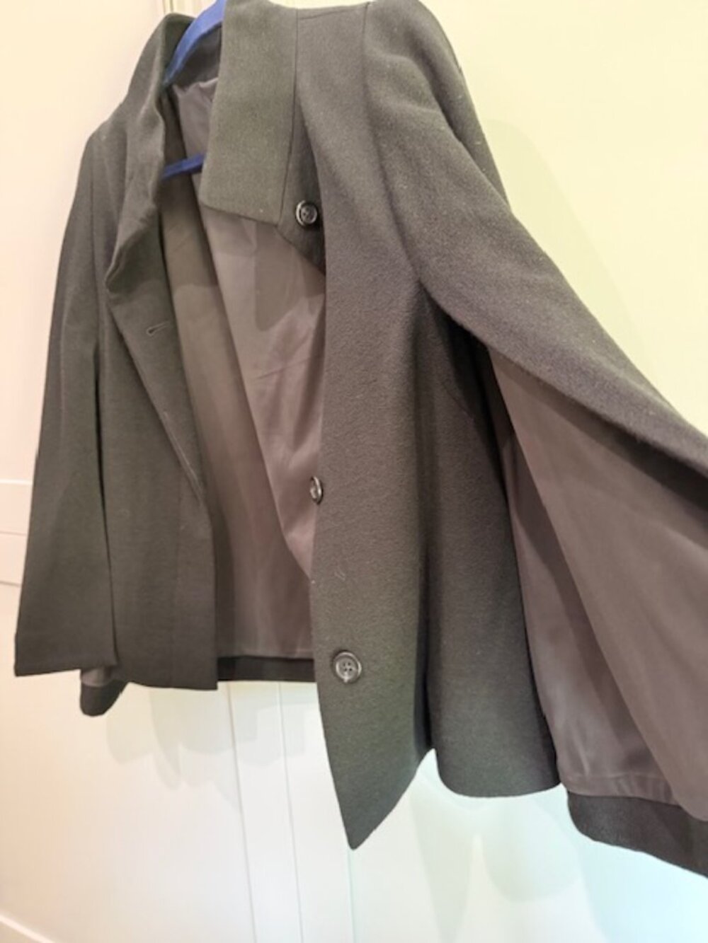 Doncaster Collection Wool Cape, Black